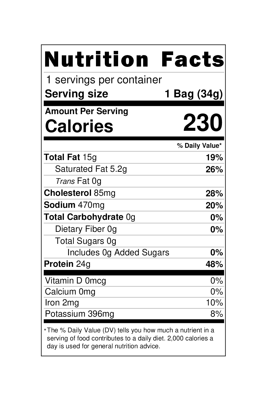 NOMU Dehydrated Beef Jerky Crisps - Salt & Pepper
